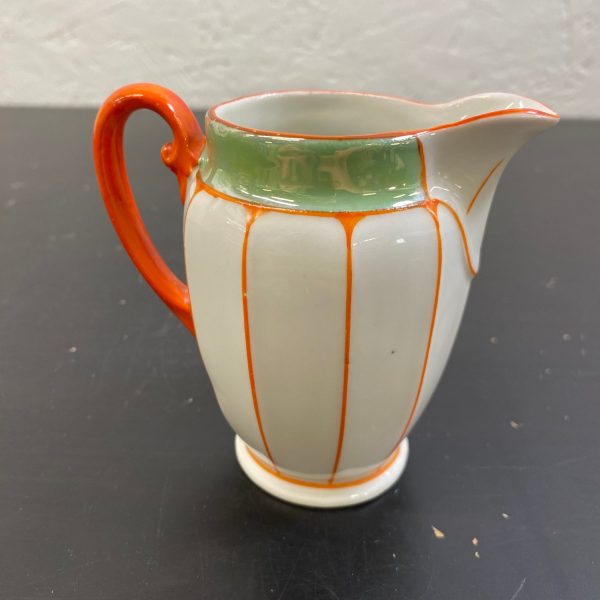 Liten Kanna Mjölkkanna Grädkanna Porslin Vintage Stämplad