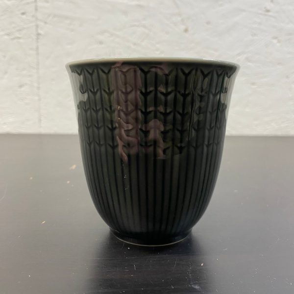 Rörstrand Swedish Grace Kopp Grå Kopp utan Öra Stämplad Design Louise Adelborg