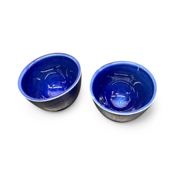 Rörstrand Blå Eld Hertha Bengtsson Äggkoppar Blå 4st 5cm Retro Design