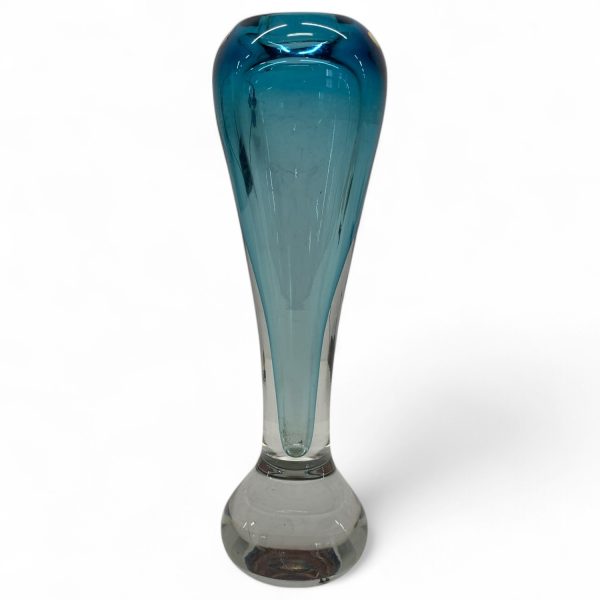 Glasvas Blå Klarglas Vas Glas Orkidévas