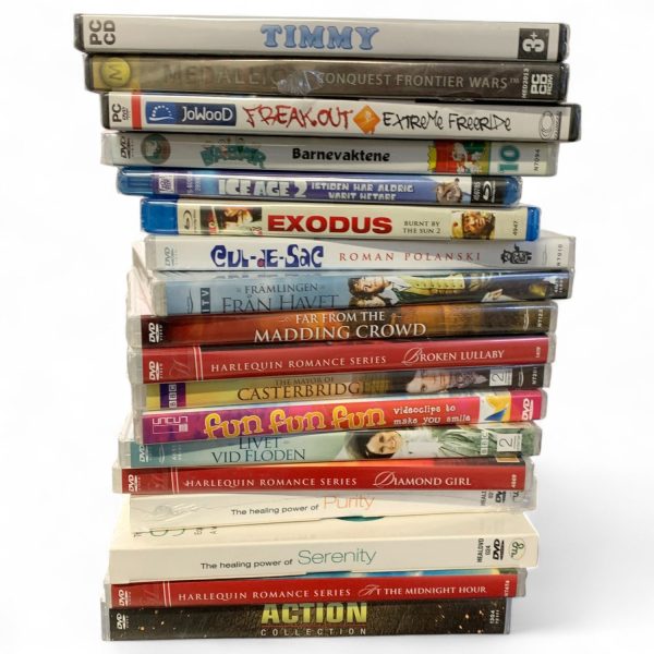 Paket 18st Blue-ray DVD PC blandade Filmer Spel PC-Spel DVD-Filmer Blueray