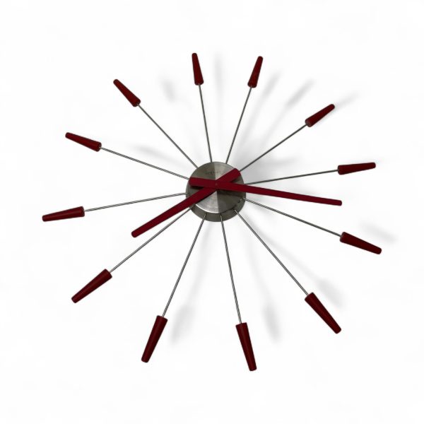 NeXtime Väggklocka Plug In Vägg Klocka Design Röd