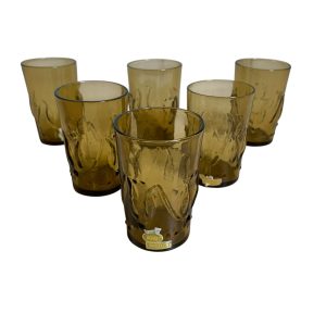 Skruf Sweden Snapsglas 6 st Färgat glas 6,5cm