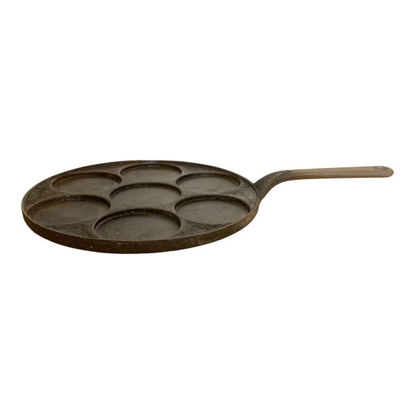 Plättlägg Plättpanna Plättjärn Stekpanna Gjutjärn Stämplad Nr 2 Vintage