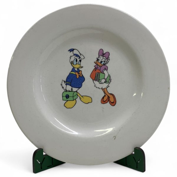 Walt Disney Kalle Anka Assiett Vit Porslin