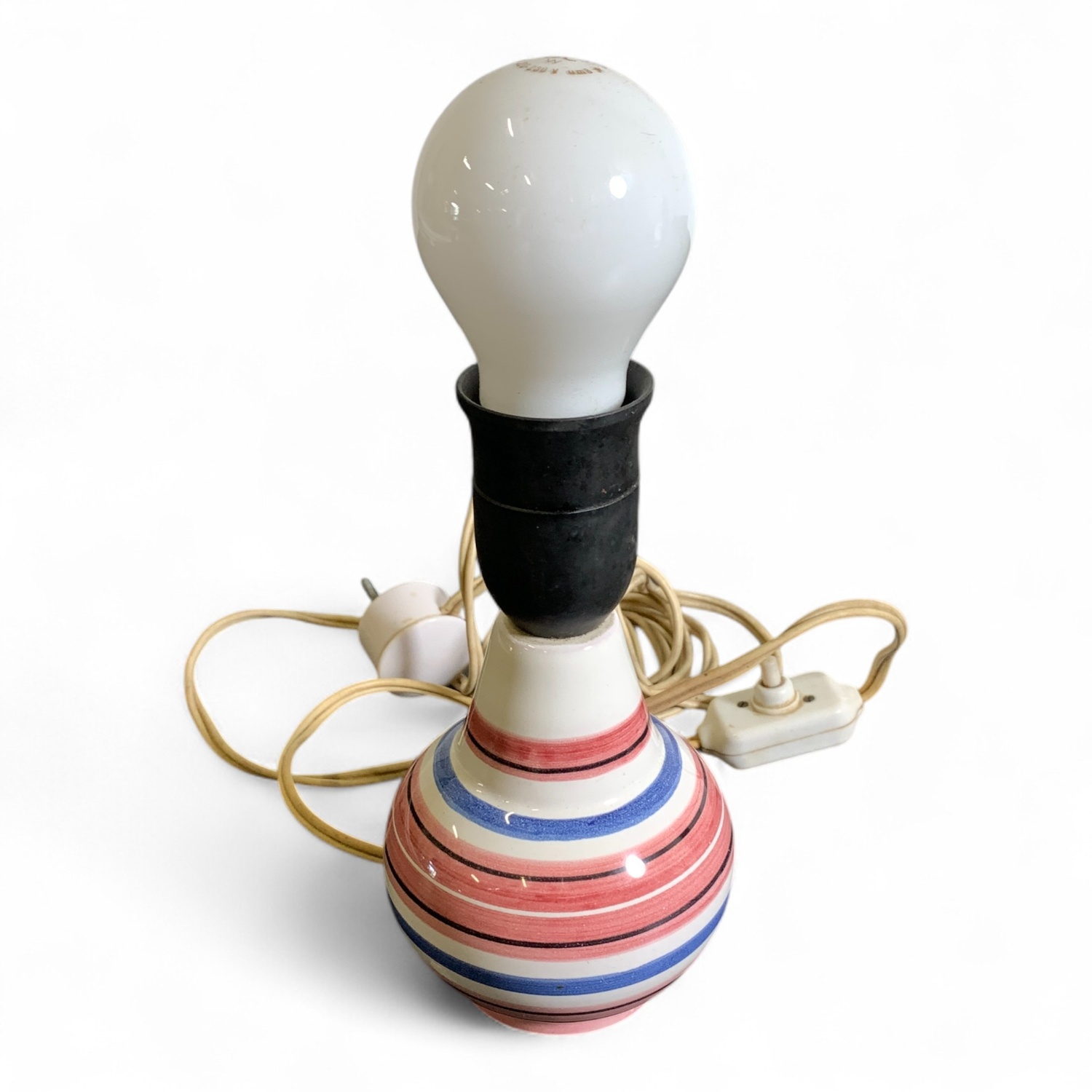 Bordslampa Lampa E27 Lampfot Porslinslampa Vintage Design
