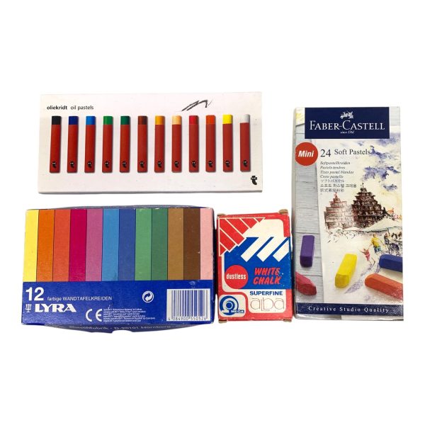 Olja Mjuk Pastell Tavel Krita 4-delar Faber Castell Lyra Omega Flying Tiger