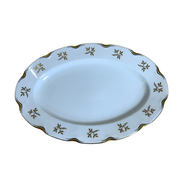 ALP Lidköping 1st Fat Vit Guldig Uppläggningsfat