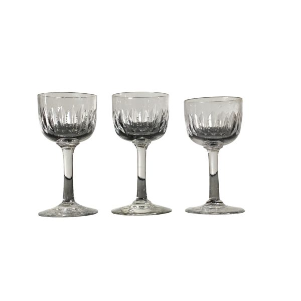 Ulle 3st Kristallglas på Fot Glas Kristall Sverige Vintage Retro Antique