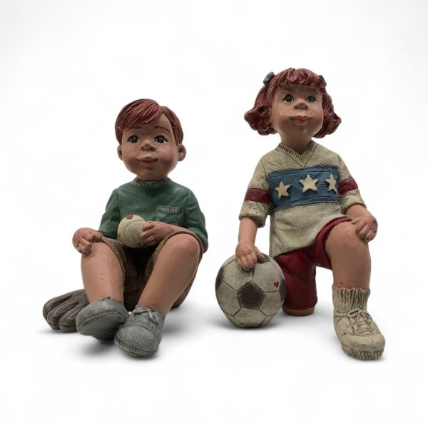 Sarah's Attic U.S.A Figuriner 2st Pojke Flicka Fotboll
