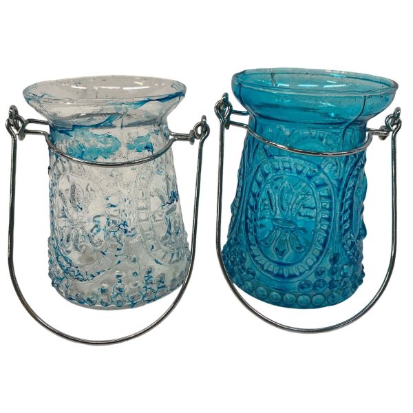 2st Ljuslykta Lykta Glas Ljushållare Design