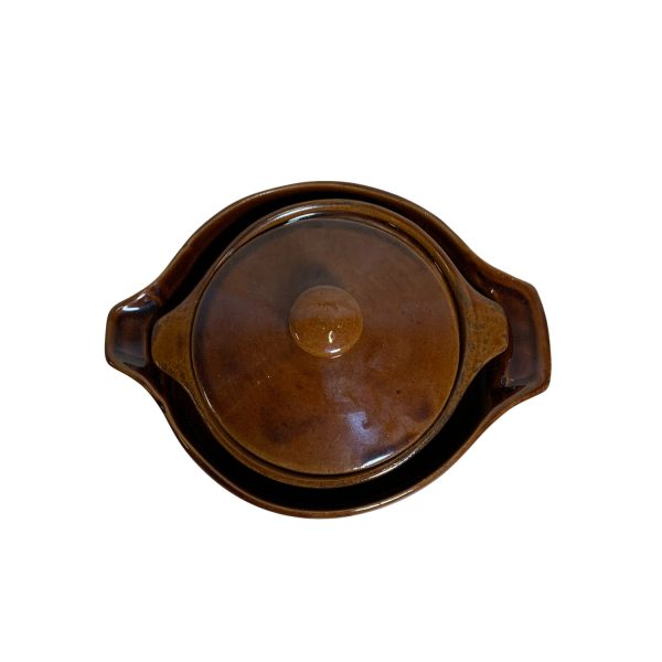 Karott Retro Brun Skål 2-delar