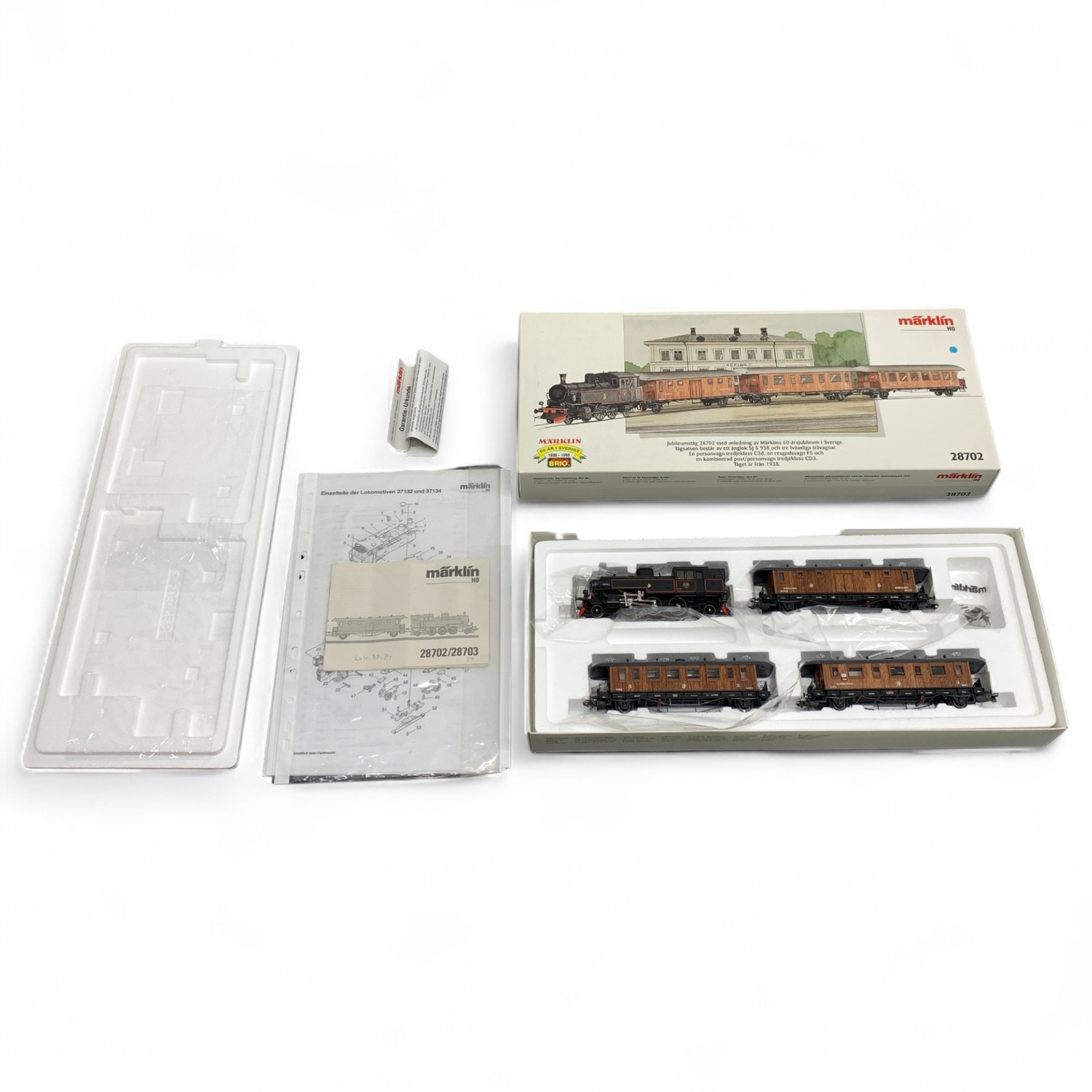 Märklin 28702 Jubileumståg 60 år Sverige Brio Tåg H0 Sweden
