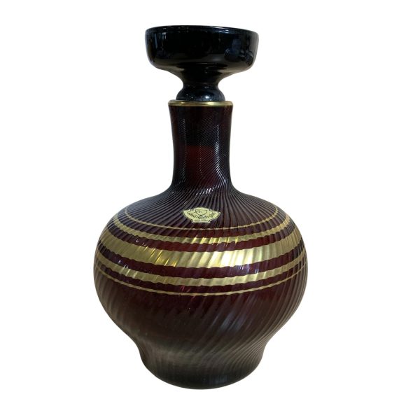 Smålandsglas Jönköping Karaff Lila Glas 14cm Vintage