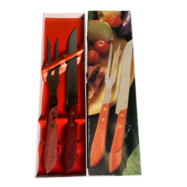 2PC Carving Set Bestick 2st Kniv