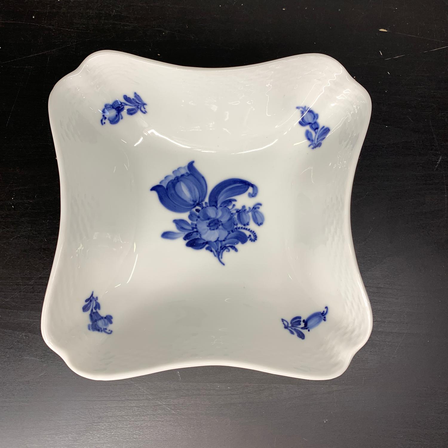 Royal Copenhagen Blå Blomster Fat Kunglig Dansk Retro Vintage - Bild 5