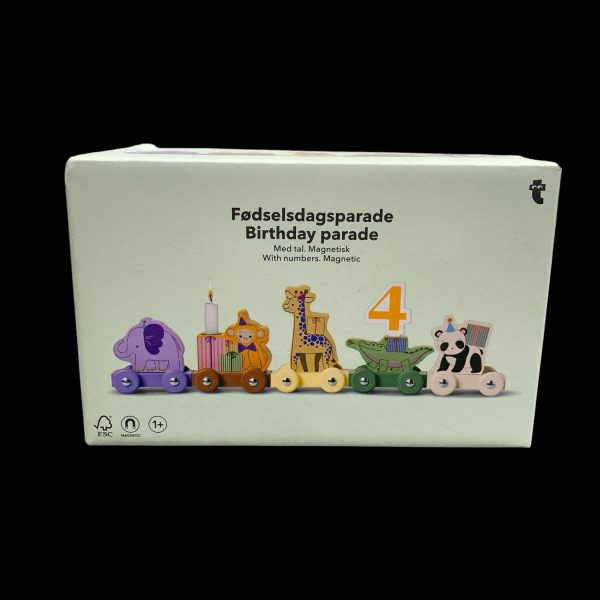 Födelsedagparad Nummer Födelsedag Barn Tåg Djur
