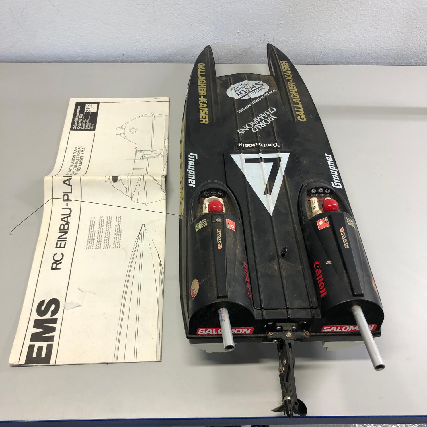 Radiostyrd båt Graupner Systems Båt 2118 Old Vintage Toy – FOOTLY