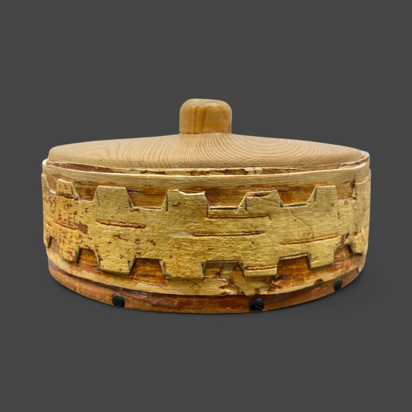 Ask Träask Liten Låda med Lock Vintage