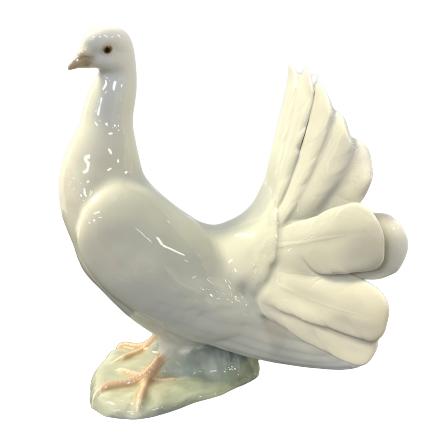 Lladro Figurin Fågel Stämplad Vintage Design Retro Antique