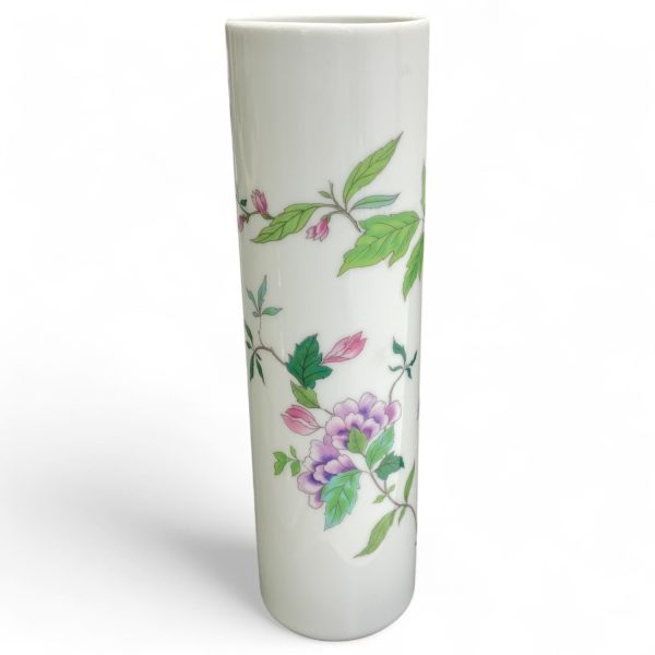 Heinrich Germany Porslinsvas Vit Blommig Vas Porslin Stämplad