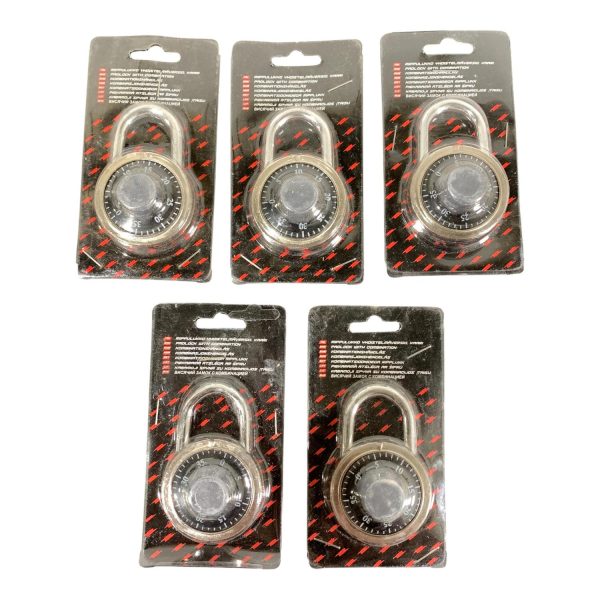 Kombinationshänglås 5st Hänglås Lås Kombinationslås Padlock with combination