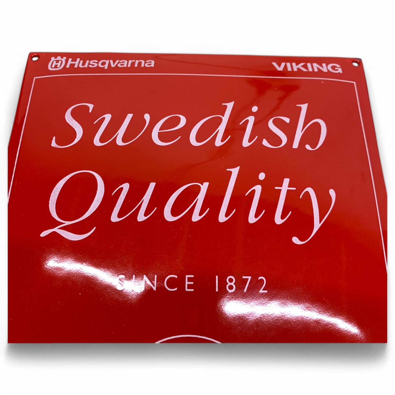 Husqvarna Viking Symaskin Emaljskylt Röd - Bild 6