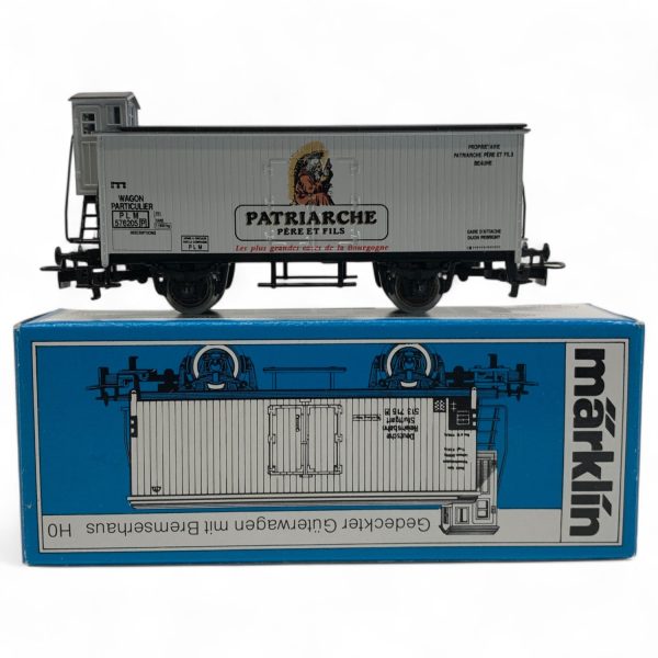 Märklin 4680 Godsvagn med Bromshus Patriarche HO Modelltåg Tåg Vagn