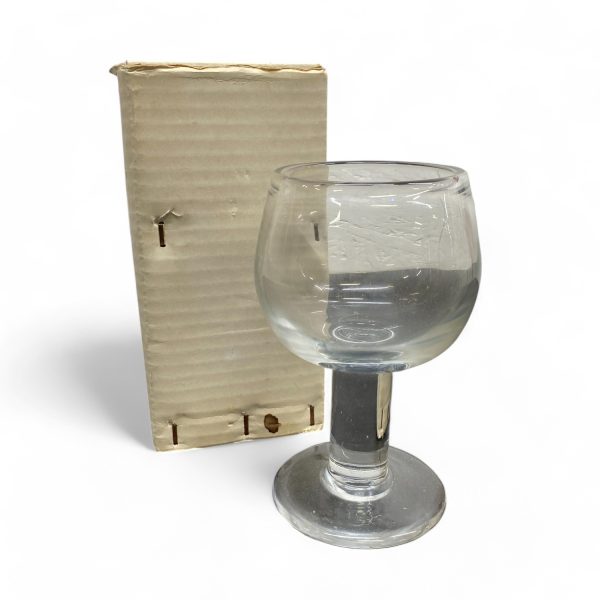 Stort Vinglas Glas på Fot Rund kupa