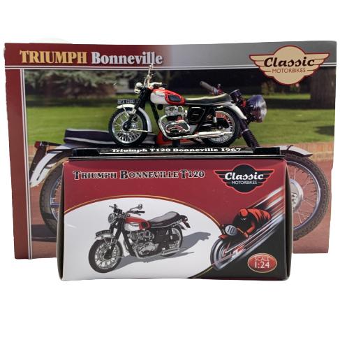 Triumph T120 Bonneville (1967) Skala 1:24 Atlas