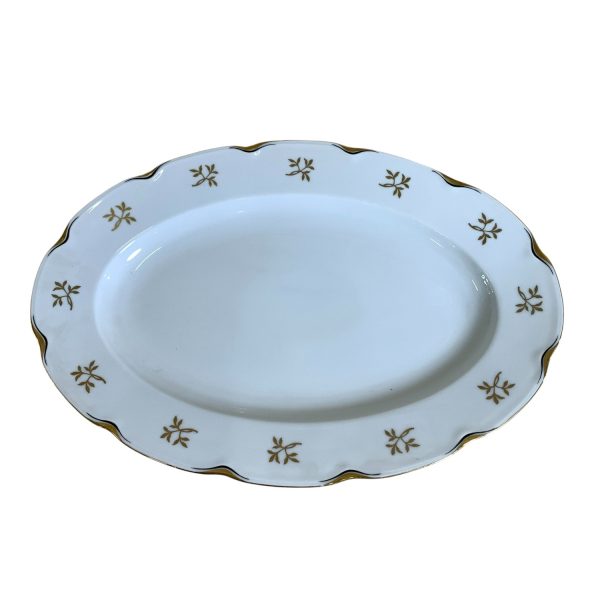 ALP Lidköping 1st Fat Vit Guldig Uppläggningsfat