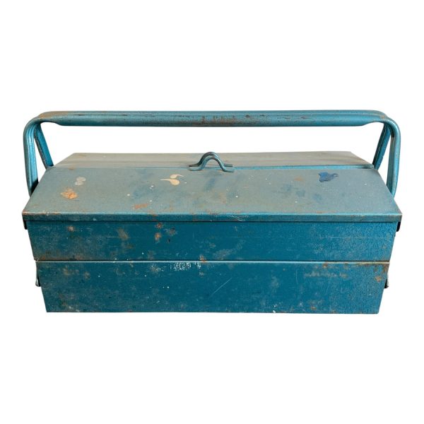 Verktygslåda Verktygsförvaring Blå Verktyg Hammare Tång Saxar Måttband