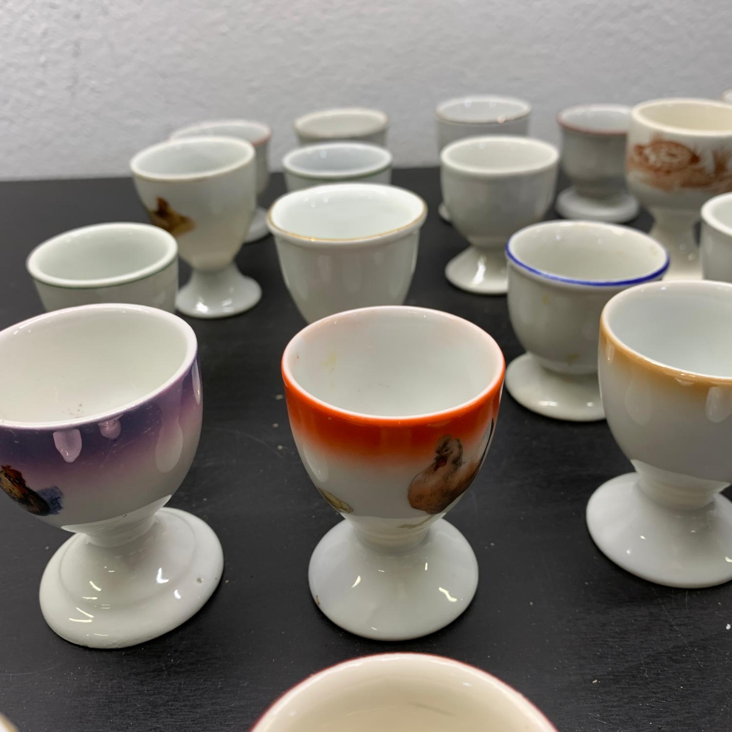 Äggkoppar 25st Parti Äggkopp Vintage Design Egg Cup Eggcup Retro Ägg Kopp Påsk - Bild 5