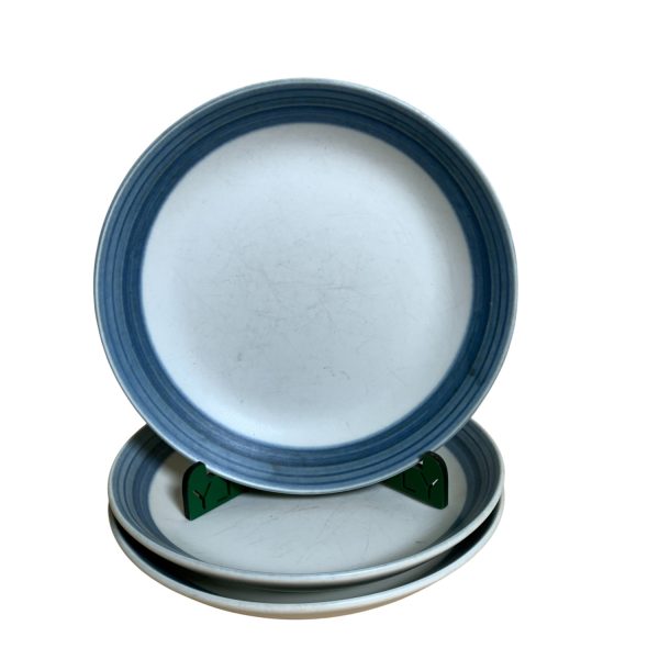 Bing & Gröndahl 306 3st Assietter 17cm Matta Blå Design B&G