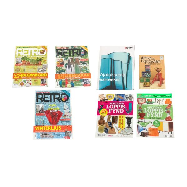 Antik Loppisguiden Auktion Loppisfynd Scandinavian Retro Ittala 7st Tidningar