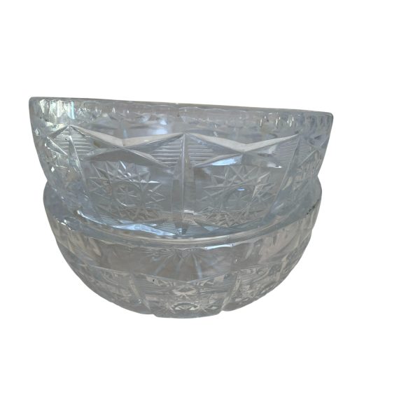 Kristall Skålar 2st Kristallskålar Skål Vintage 12cm