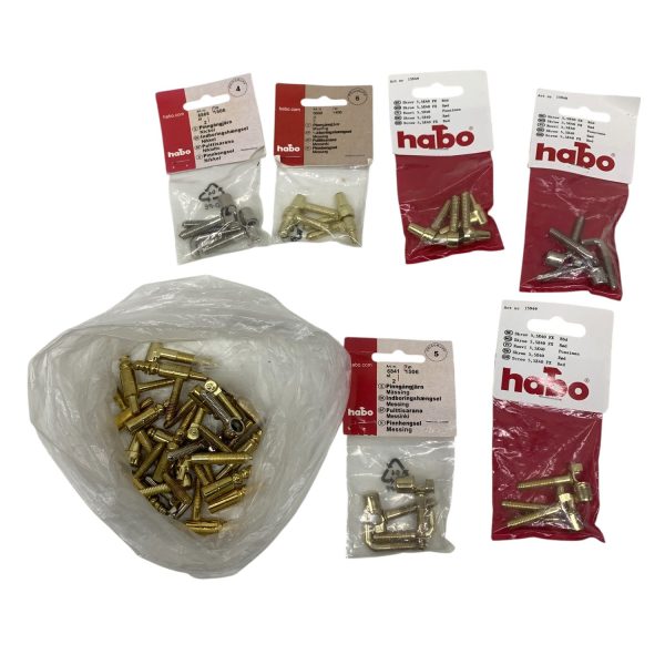 Habo Beslag Pinngångjärn Skruv 6-delar