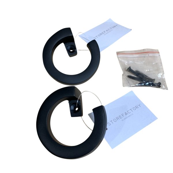 Storefactory 2st Krokar Svart 6,5cm Krok