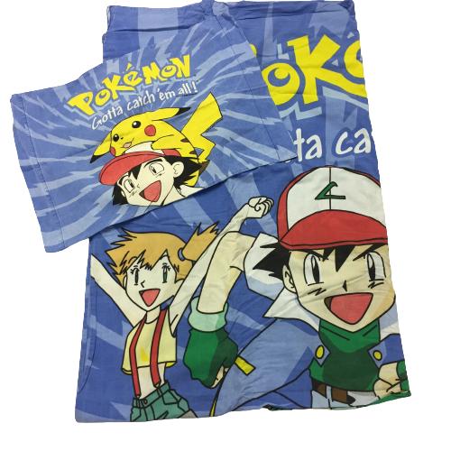 Pokémon Sängkläder Enkelsäng Örngott Påslakan Bäddset