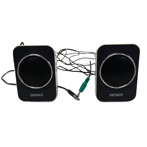Deltaco 1par Datorhögtalare 3,5mm USB-drivna CM657