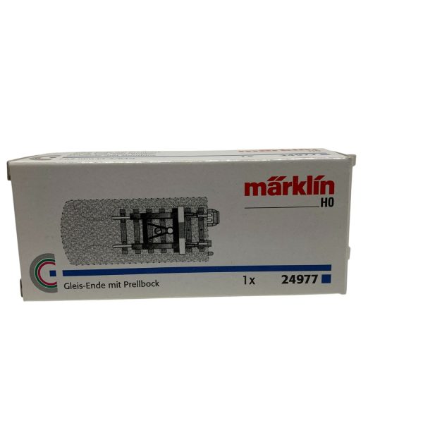 Märklin 24977 Slutskena med stoppbock Räls Ände