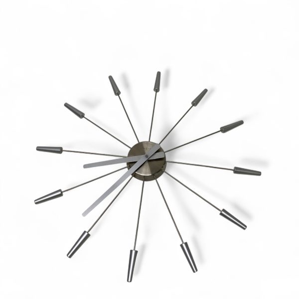 NeXtime Väggklocka Plug In Vägg Klocka Design Grå