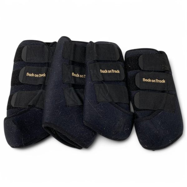 Back On Track Arbetsdamasker stl L Blå Bensskydd Häst Ridsport Ridning