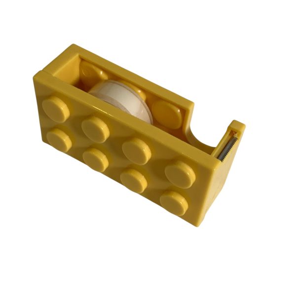 LEGO Tejprulle hållare Gul Retro Vintage Tape