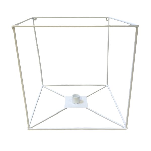 Lampett Ljusstake Vit Metall Design