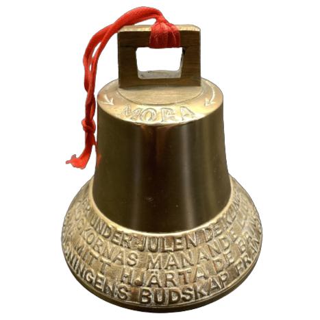 Mora Mässing Klocka Fridfull Jul Julpynt