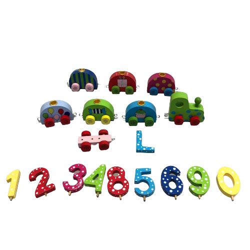 Födelsedagståg Trä Tåg Kalas Födelsedag Födelsedagssiffror Siffror Ljuståg Barn