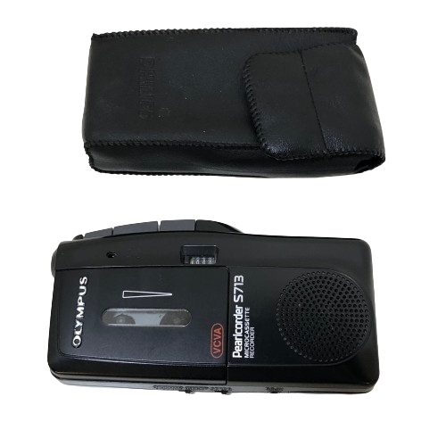 Olympus Pearlcorder S713 Dictafon Microcassette Recorder Micro Kassett