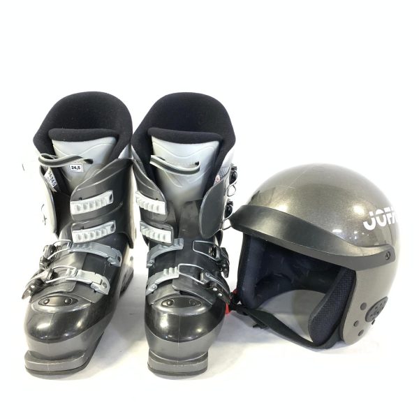 Rossignol 4 Compj Slalompjäxor stl 24,5 Grå Hjälm Pjäxor till Slalomskidor utför