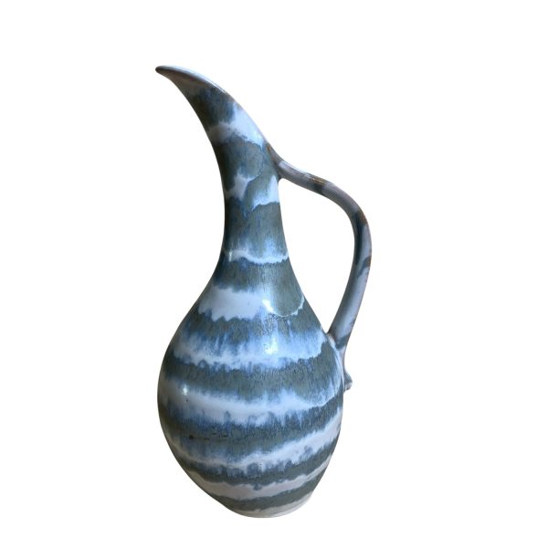 Germany Hänkelvas Grå 20cm Vintage Vas Kanna